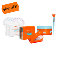 A promotional image featuring a hair gem machine, a calming hydration scalp mask, a silicone scalp mask applicator, and hair gem refill packs, with a '40% off' label.