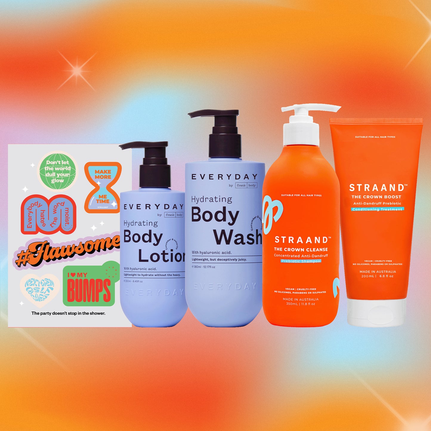 Everyday by Frank Body x STRAAND Everything Shower Kit