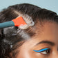 Applying the The Halo Hydrator Calming Hydration Scalp Mask with Applicator
