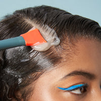 Dual Use Scalp Mask Applicator applying Halo Hydrator scalp mask